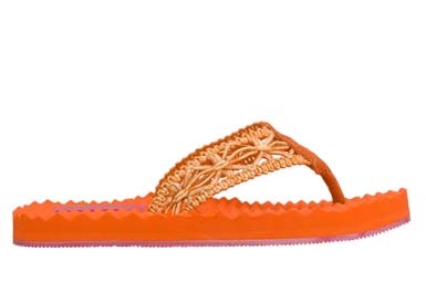 skechers orange sandals
