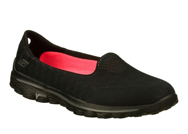 Skechers Women's Go Walk 2-Axis Fashion Sneaker Black 13595/BBK ...