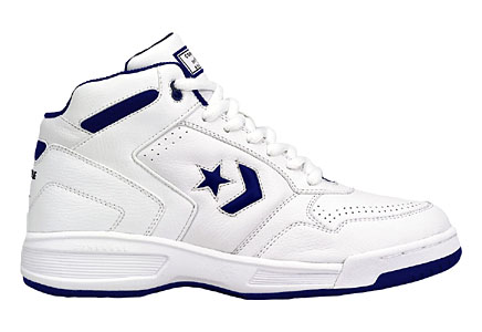 Converse Athletic Basketball Leather Hi Top Wide White/Navy : American  Athletics