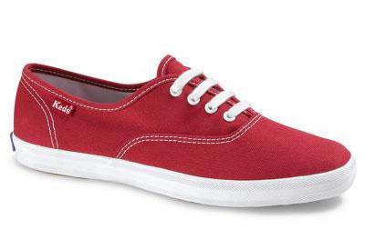 Keds Champion Canvas Shoes Red White Polka Dot Sneakers Women's Size 6