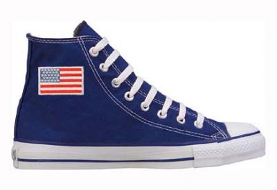 kandidatgrad Sukkerrør kravle Converse Chuck Taylor All Star Hi Top Custom with USA Flag : American  Athletics