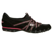 Skechers Womens Bikers Quick Step Black/Hot Pink Sneakers 22358/BKHP