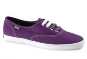 Keds Women's Champion Purple Canvas Shoes Medium Width WF35542