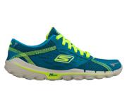 Skechers Womens Go Run 2 Blue/Lime 13555/BLLM